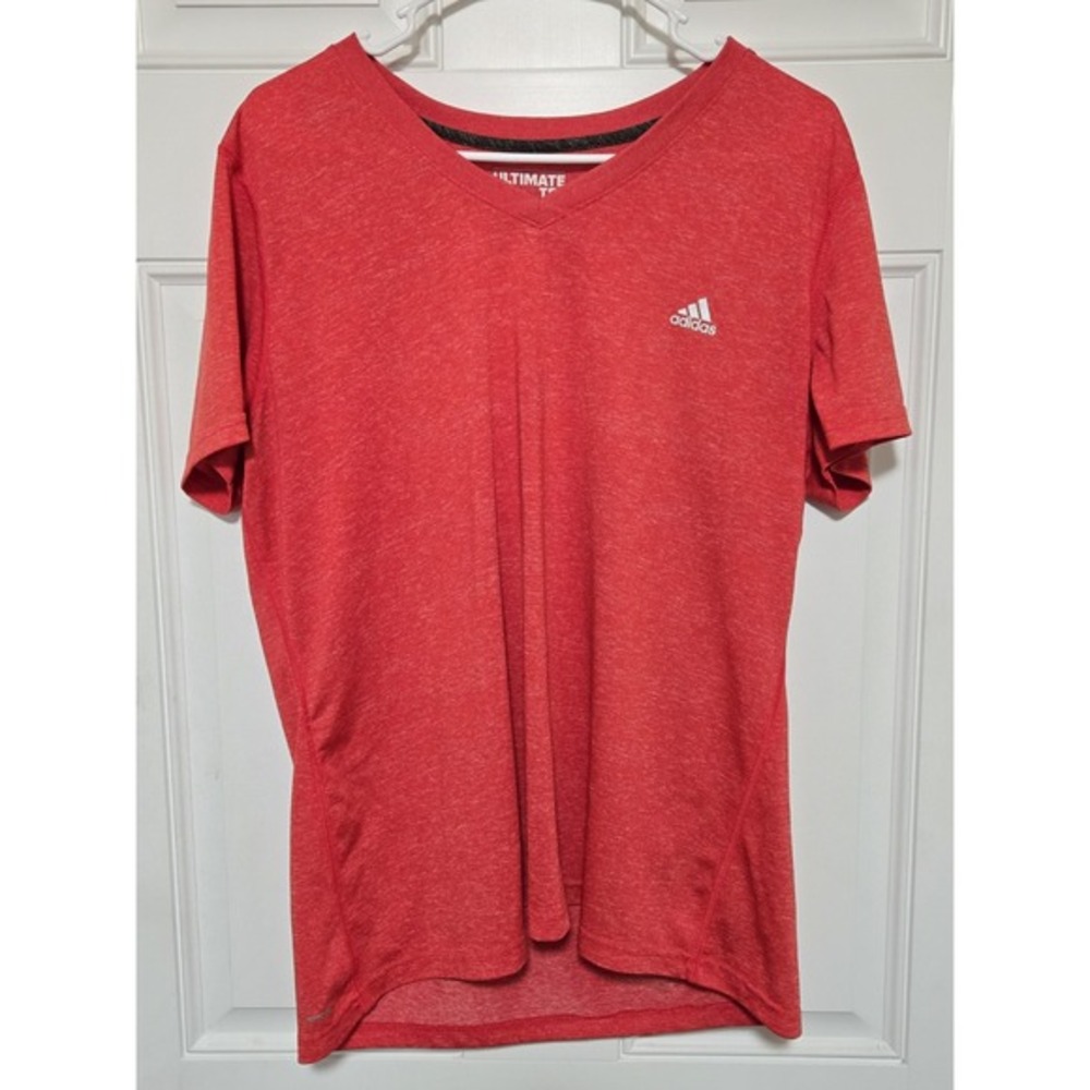 Adidas Ultimate Tee Shirt Mens Size 2XL Red Athletic Running‎